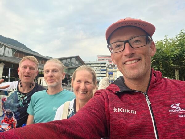 Me, Liz, Martin, Dale at the finish on Sunday